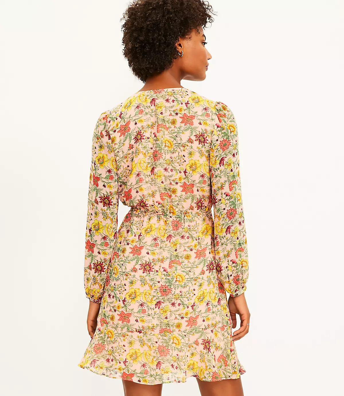 Garden Flounce Wrap Dress | LOFT