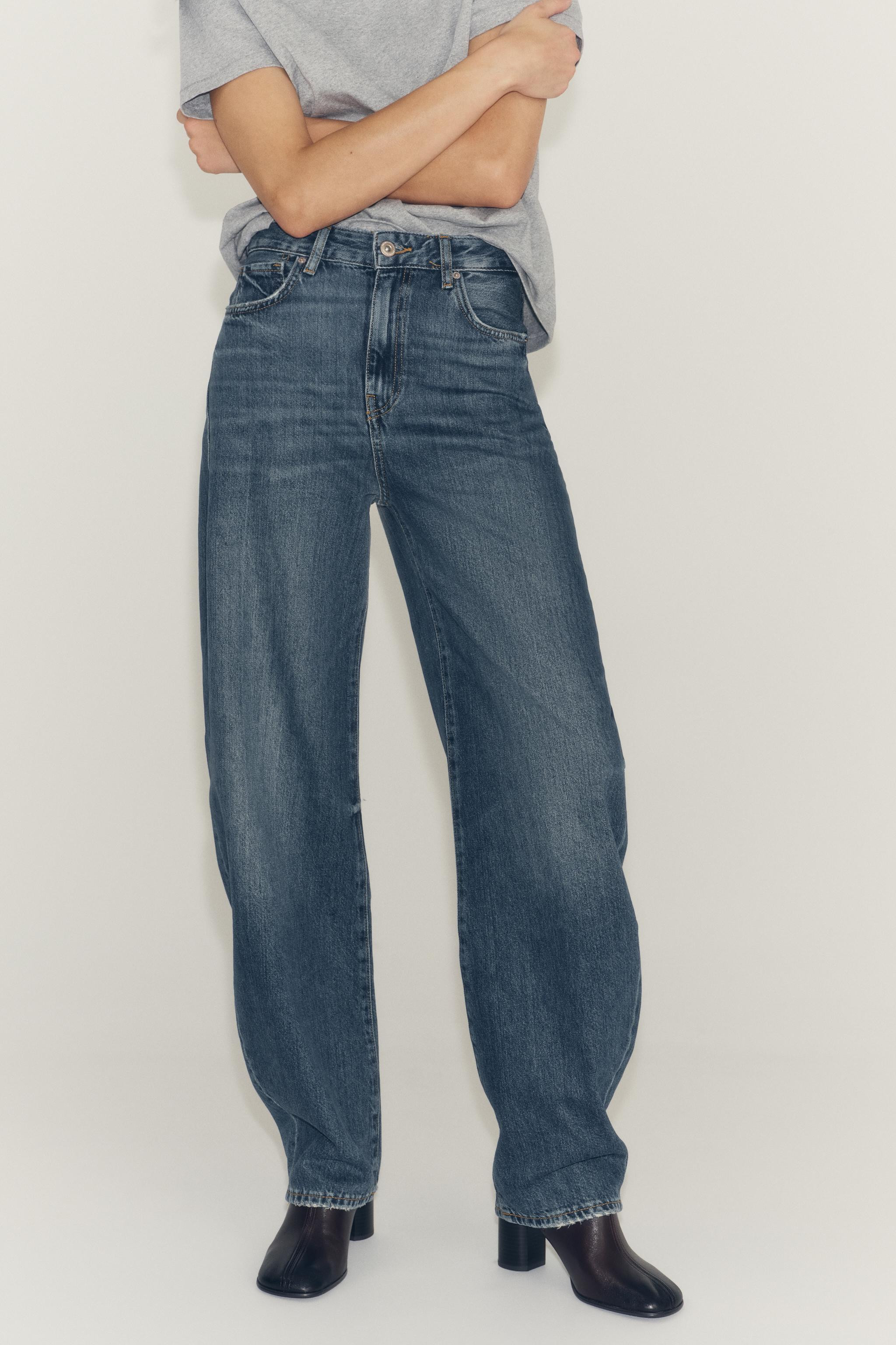 ZW COLLECTION HIGH-WAIST BARREL JEANS | Zara FR