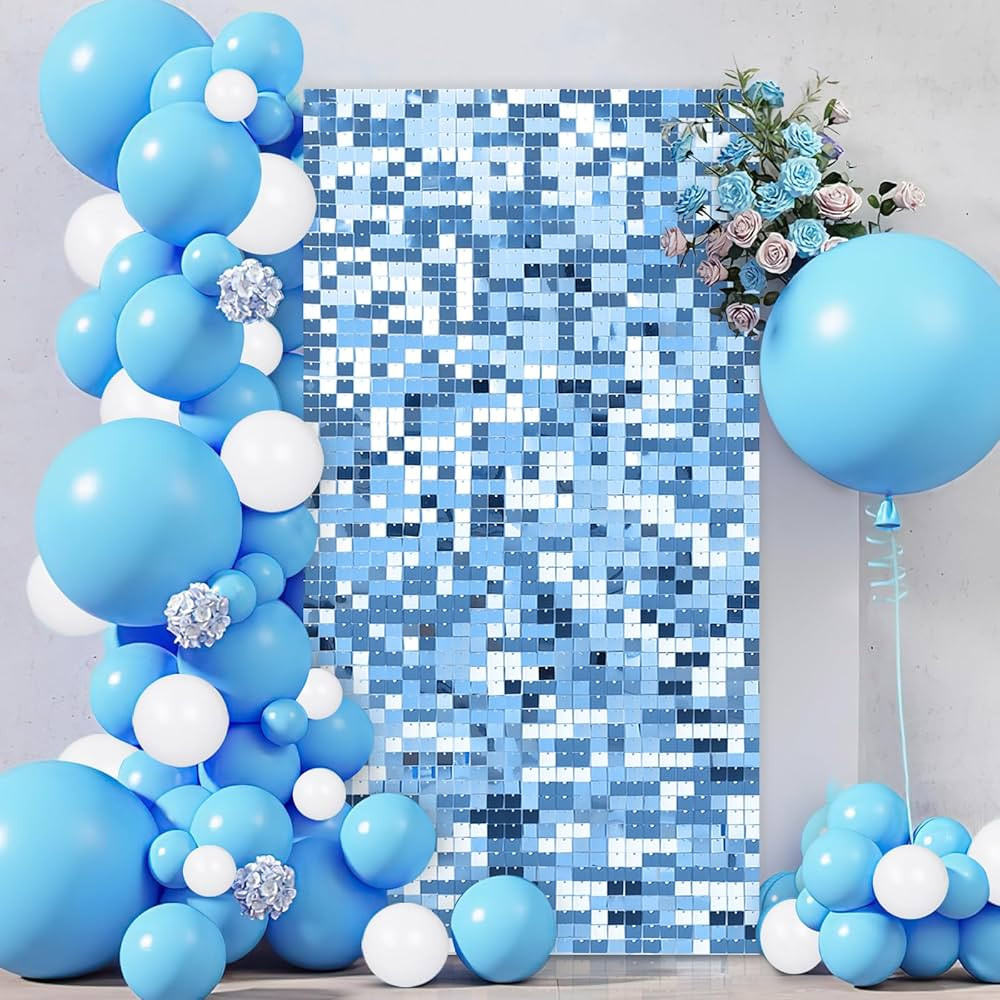 Shimmer Wall Panel Glitz Backdrops- 18 Pack Sequin Wall Panels for Anniversary Engagement Bachelo... | Amazon (US)