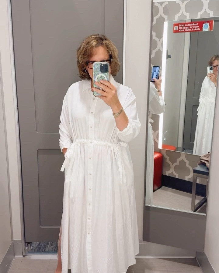 This is a fun, easy white dress from @Target. Under $40 and a great staple that can be styled so many ways.  

#LTKFindsUnder50 #LTKStyleTip #LTKSeasonal