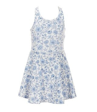 Little Girls 2-6X Seashells Bloom Tennis Dress | Dillard's