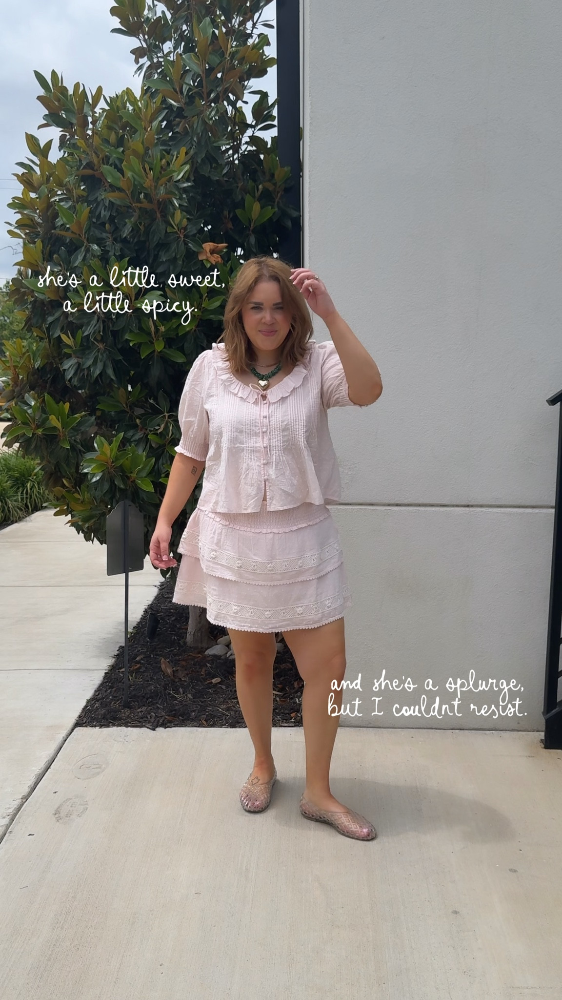 Hill house matching set wearing xl in top and large in skirt