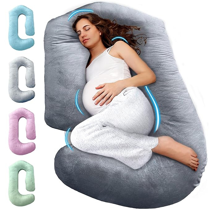 PILLANI Pregnancy Pillows for Sleeping – 57-Inch Maternity Pillow for Pregnant Women with Remov... | Amazon (US)