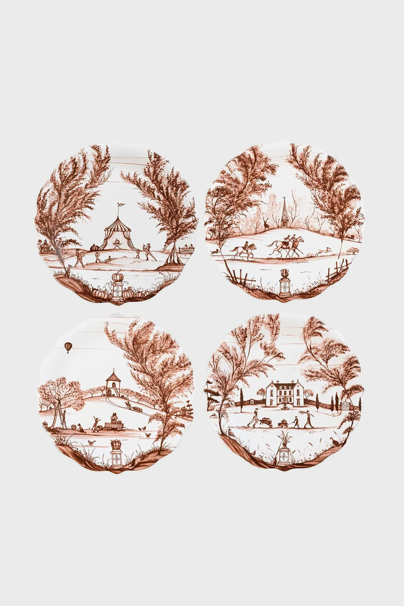 Country Estate Harvest Party Plate Assorted (Set of 4) | Tuckernuck (US)