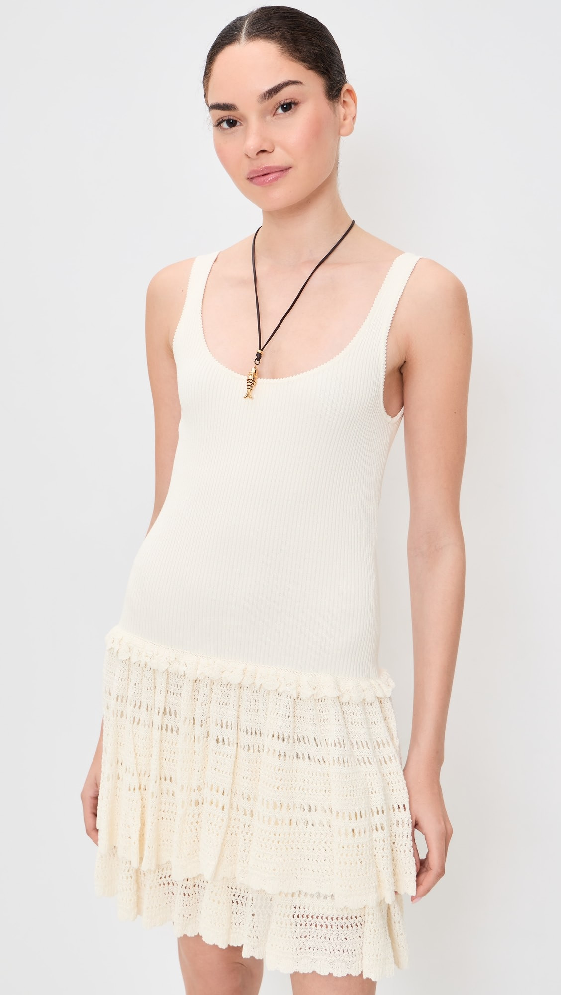 Pointelle Tier Dress | Shopbop