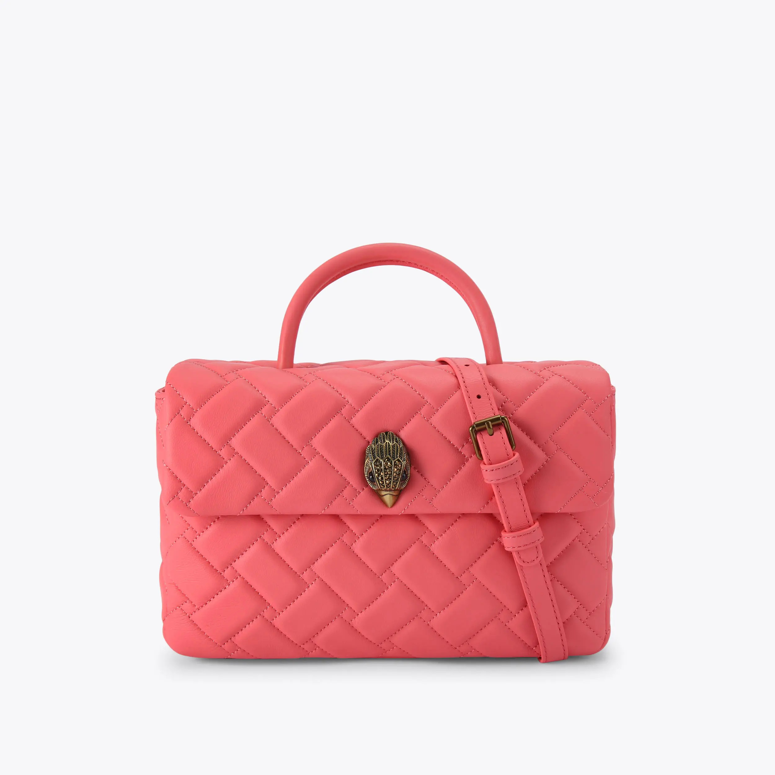 HANDLE KENSINGTON BAG Bright Pink Handle Bag by KURT GEIGER LONDON | Kurt Geiger US