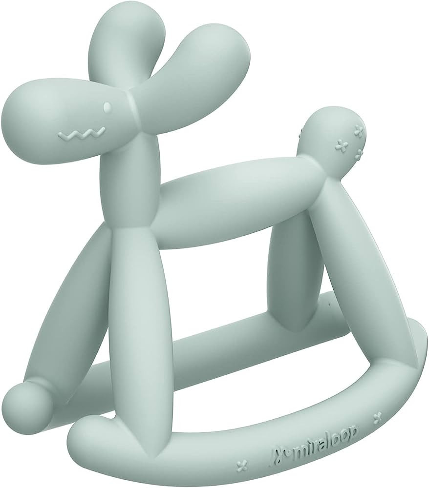 Miraloop Teething Toy for Baby 0-6, 12, 18 Months Infant, Jellydog Never Drop Food Grade Silicone... | Amazon (US)