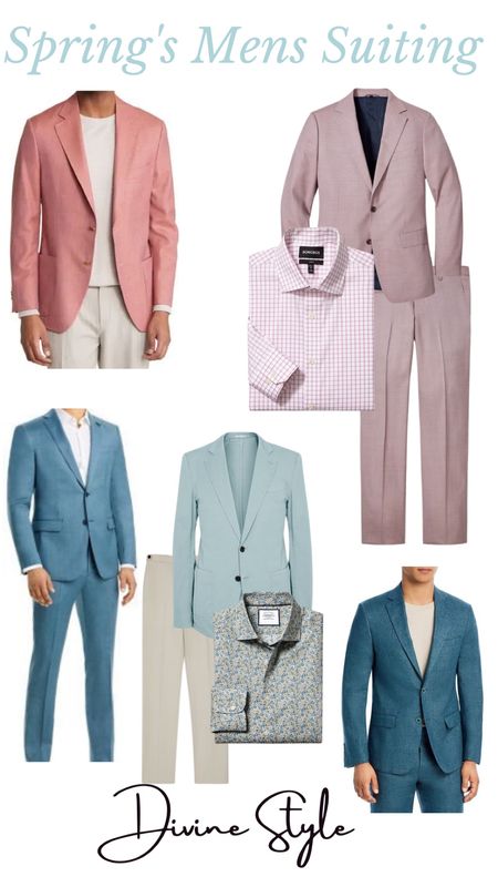 Spring suiting to lighten up your look for the season. Easily wearable to the office, events, or wear sport coats or trousers as separates.

#LTKSeasonal #LTKmens