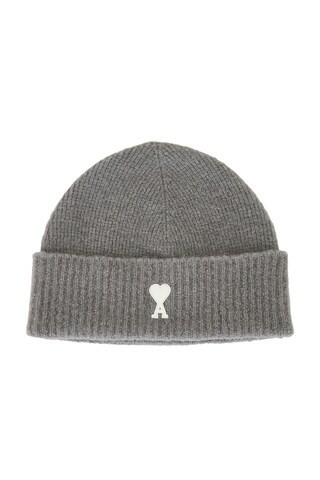 AMI Paris Beanie in Grey | FWRD 