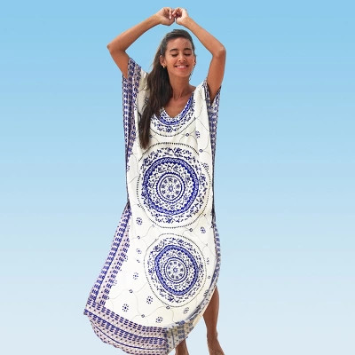 Women's Boho Print Maxi Cover Up - Cupshe - One Size Fits Most | Target