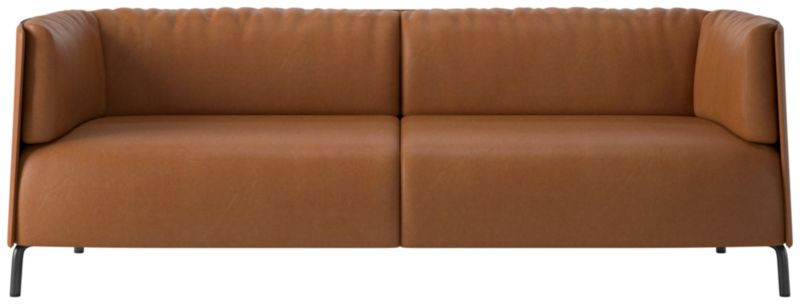 Clarendon 80" Saddle Leather Sofa | CB2 | CB2