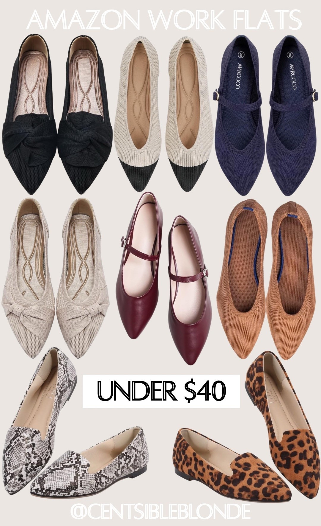 Flexible flats, workwear, work flats, work shoes, Amazon shoes, Amazon flats, Mary Jane flats, pointed toe flats, flats under $40, bow flats, business casual, work style, church shoes, business professional, leopard flats, snakeskin flats

#LTKTravel #LTKWorkwear #LTKootd