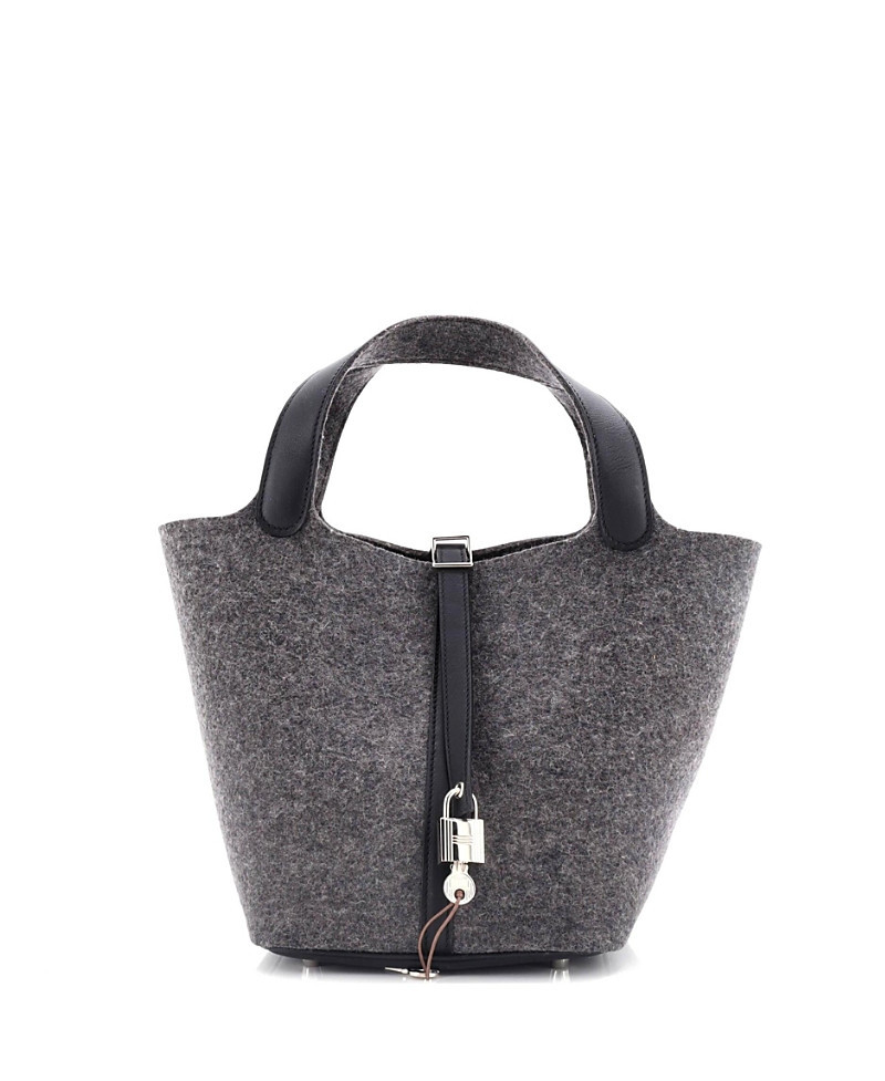 Pre-Owned Hermes Mm Picotin Lock Bag Felt with Leather | Bloomingdale's (US)