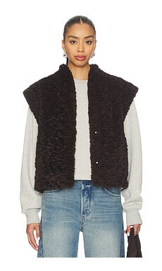 LAMARQUE Dua Vest in Dark Brown from Revolve.com | Revolve Clothing (Global)