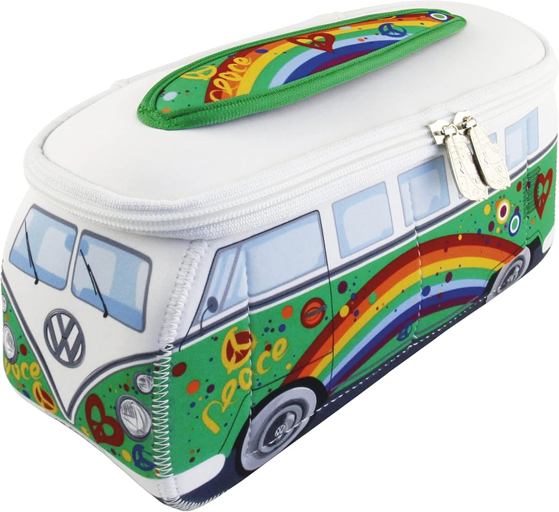 BRISA VW Collection - Volkswagen Neoprene Universal Bag for Makeup, Travel, Cosmetics in Samba Bu... | Amazon (US)