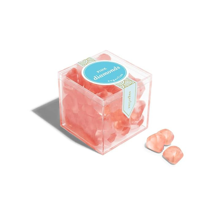 Sugarfina Pink Diamonds Small Candy Cube Gummies, 4.1oz, 1 Count | Amazon (US)
