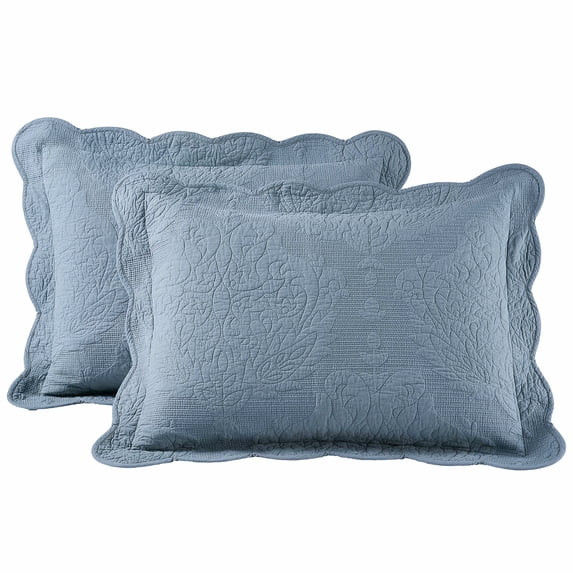 Limited Edition Better Homes & Gardens Paisley Medallion Cotton Pillow Shams, Standard, Blue Silv... | Walmart (US)