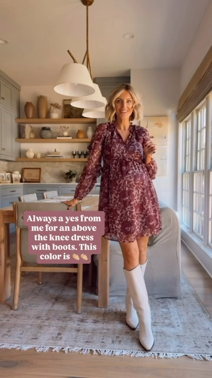 This burgundy floral dress is perfect for Friendsgiving or Thanksgiving festivities! It’ll transition into the holidays well too! Wearing XS. 

Loverly Grey, Loft, burgundy dress, floral dress, mini dress, Friendsgiving dress, Thanksgiving dress, fall dress, fall fashion, fall outfit ideas 

#LTKStyleTip #LTKParties #LTKHoliday