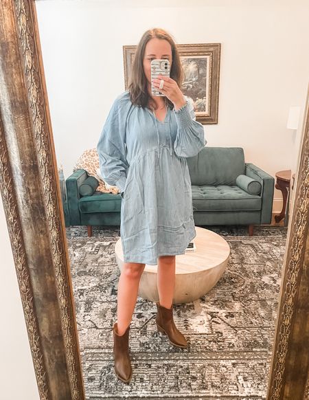 Old navy dress has been restocked! Wearing small (runs oversized). Target boots are TTS!


🤗 Hey y’all! Thanks for following along and shopping my favorite new arrivals and sale finds! Check out my collections and blog for even more daily deals and fall outfit inspo! 🍁 

.
.
.
.
.
🛍 #ltkrefresh #ltkseasonal #ltkhome #ltkstyletip #ltkwedding #ltktravel #ltkbeauty #ltkcurves #ltkfamily #ltkfit #ltksalealert #ltkshoecrush #ltkstyletip #ltkswim #ltkunder50 #ltkunder100 #ltkworkwear #ltkgetaway #ltkbag #nordstromsale #targetstyle #amazonfinds #springfashion #nsale #amazon #target #affordablefashion 
.
.
.
beach vacation, spring trends, living room decor, primary bedroom, wedding guest dress, Walmart finds, travel, kitchen decor, vacation outfits, home decor, business casual, patio furniture, date night, summer outfits, summer fashion, furniture, graduation, travel, Abercrombie sale, sandals, white dress, blazer, work wear, jean shorts, travel outfit, swimsuit, lululemon, belt bag, workout clothes, sneakers, patriotic outfits, maxi dress, sunglasses, summer dress, Nashville outfits, bodysuit, romper, swimwear, shorts, swim, midsize fashion, romper, jumpsuit, September outfit, swimwear, coffee table, plus size, back to school, country concert, fall outfits, teacher outfit, fall decor, boots, booties, western boots, Halloween, jcrew, old navy, business casual, work wear, wedding guest, jeans, teacher outfits, Madewell, fall family photos, shacket, fall dress, fall photo outfit ideas, coffee table, living room   🎃 👢

#LTKsalealert #LTKunder50 #LTKSeasonal