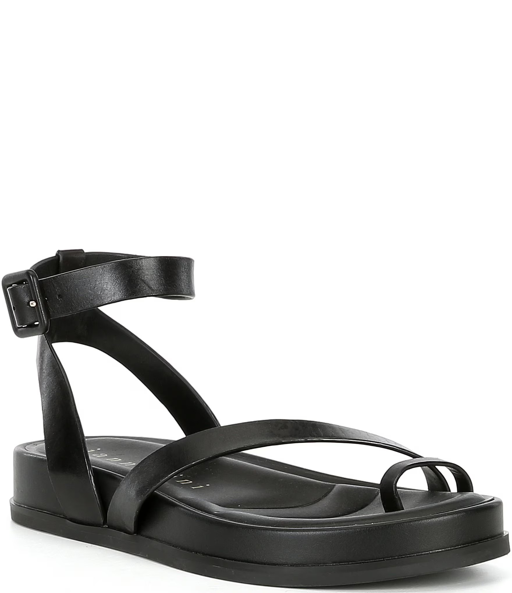 Gianni Bini Grayson Leather Footbed Platform Toe Loop Strappy Sandals | Dillard's | Dillard's