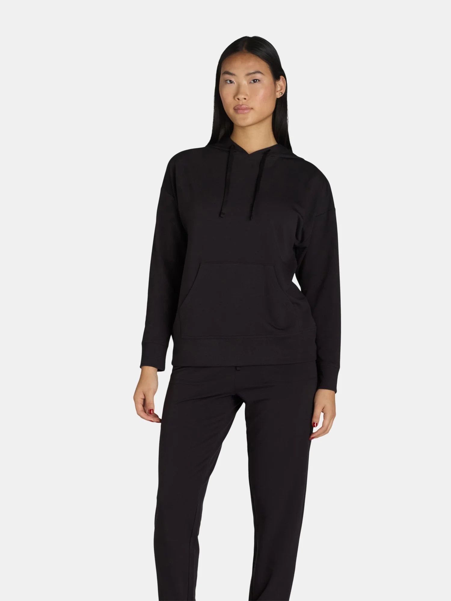 Athletic Works Women's and Women's Plus French Terry Hoodie with Long Sleeves, Sizes XS-4X | Walmart (US)