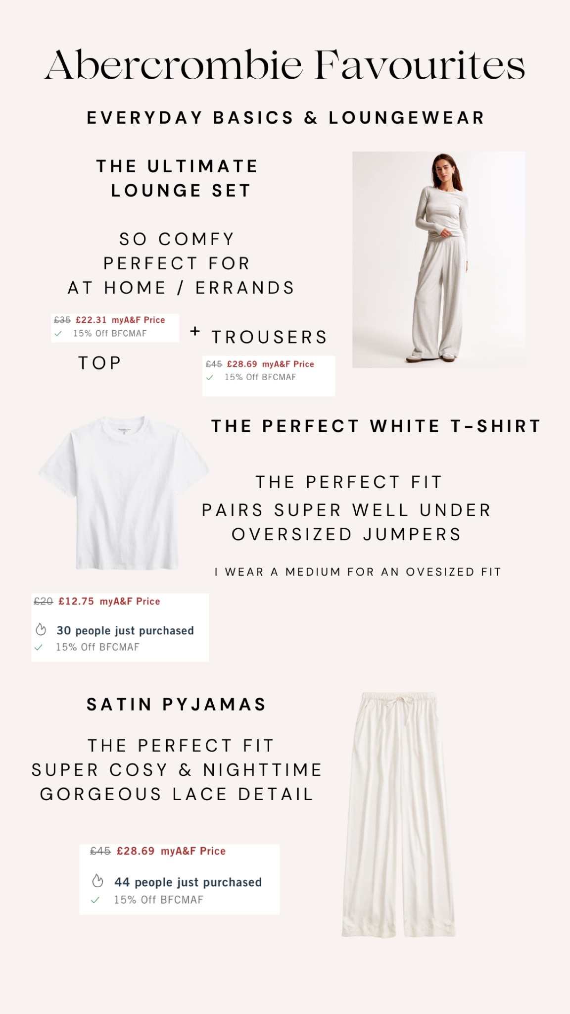 40% OFF!  ultimate lounger wear and everyday basics from Abercrombie 

#LTKCyberWeek #LTKwinter #LTKuk