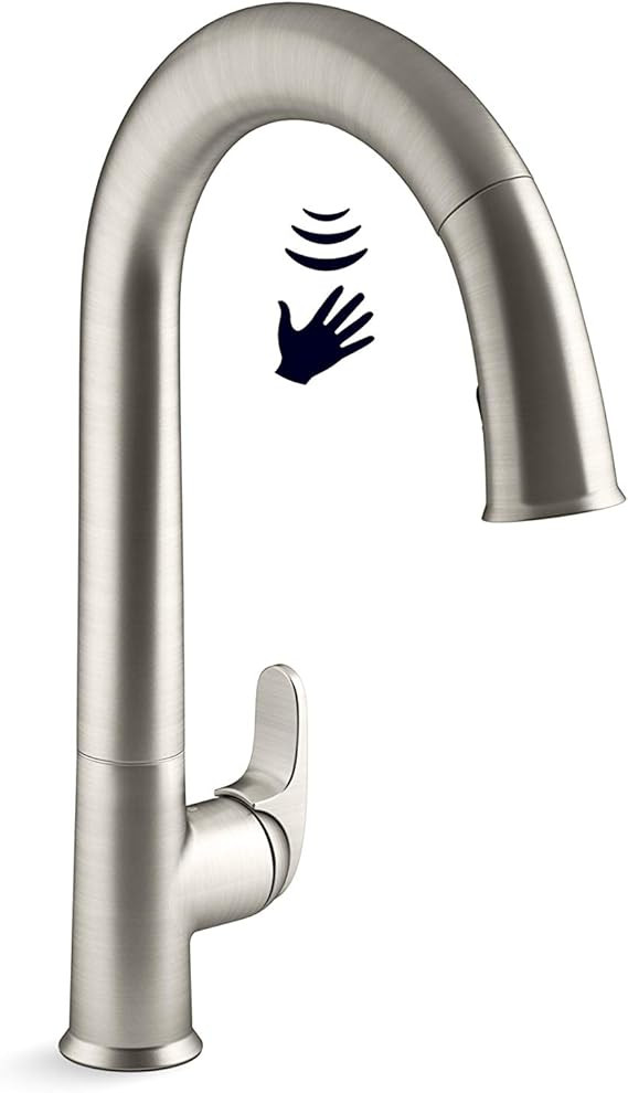KOHLER K-72218-VS Sensate Touchless Kitchen Faucet, Vibrant Stainless | Amazon (US)