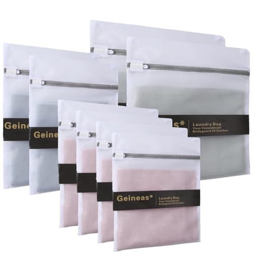 8 Pcs Lingerie Bags for Washing Delicates(2XXL 2XL 4L) Mesh Laundry Bags for Washing Machine Protector Net Wash Bag for Socks Underwear Baby Clothes Laundry Garment Bag Mesh Washable | Amazon (US)