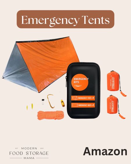 Do you have an Emergency tent or tarp for your 72-hour Kit (bug-out bag)? These affordable & portable tents are great to have in your kits! You never know what type of emergency you could face and it's wise to be prepared!