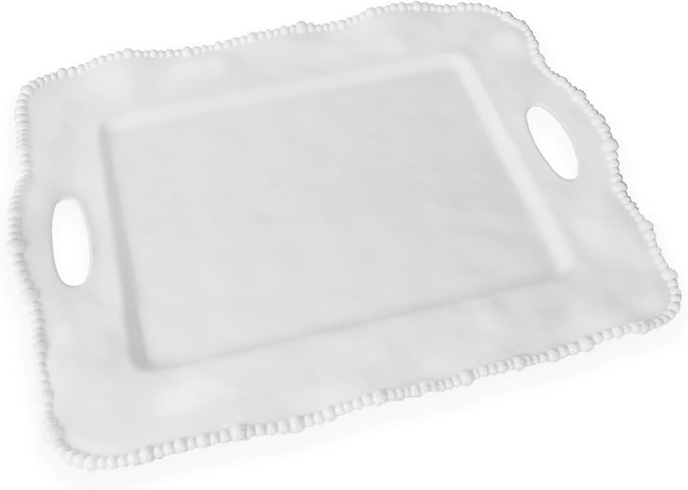 Beatriz Ball Alegria Rectangular Tray with Handles, White | Amazon (US)