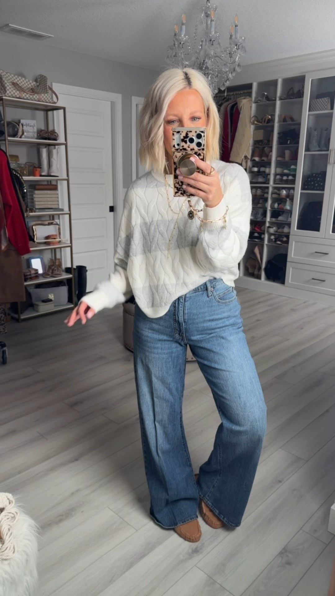 These sweaters are sooo soft and I’m a big fan of these new jeans too!!!
⬇️⬇️⬇️
Sweater medium
Jeans size 4 
Shoes TTS

#LTKOver40 #LTKSaleAlert #LTKSeasonal