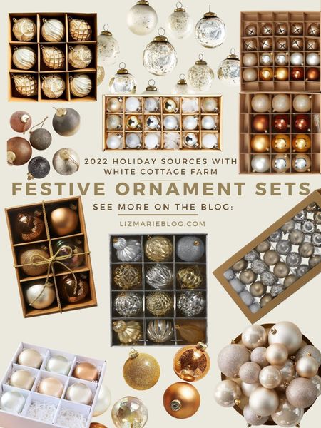 60+ festive ornament sets on the blog now!! See them all on lizmarieblog.com 

#LTKHoliday #LTKhome #LTKSeasonal