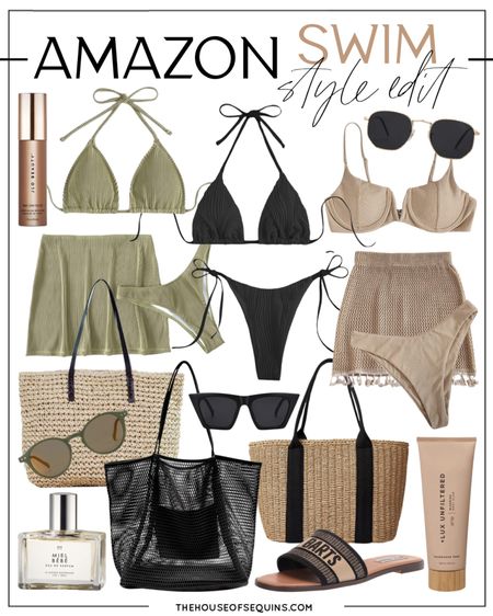 Amazon Swimwear Vacation lnspo! Beach bag, woven tote, bikini coverup, bathing suit resortwear looks. 

Follow my shop @thehouseofsequins on the @shop.LTK app to shop this post and get my exclusive app-only content!

#liketkit 
@shop.ltk
https://liketk.it/43HeZ

#LTKstyletip #LTKunder50 #LTKswim