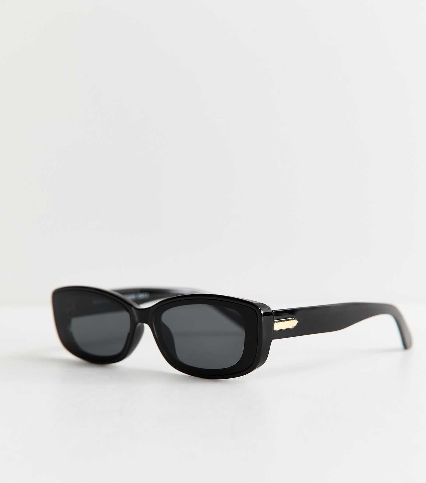 Black Rectangle Sunglasses | New Look | New Look (UK)