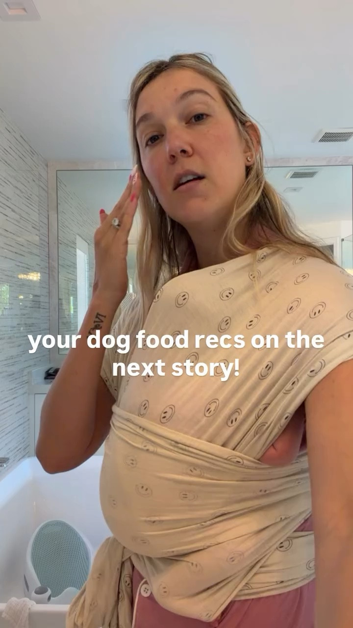 some of the dog food recs:
stella
chewy 
farmers dog
dr.harvey’s
badlands ranch
royal canin
my smiley face wrap is out of stock but linking in a different print!

#LTKHome #LTKBaby #LTKmomlife