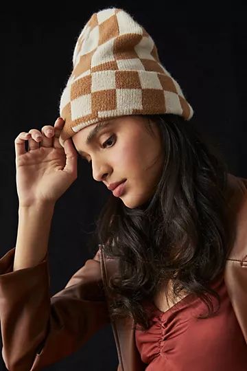 Checkered Beanie | Anthropologie (US)