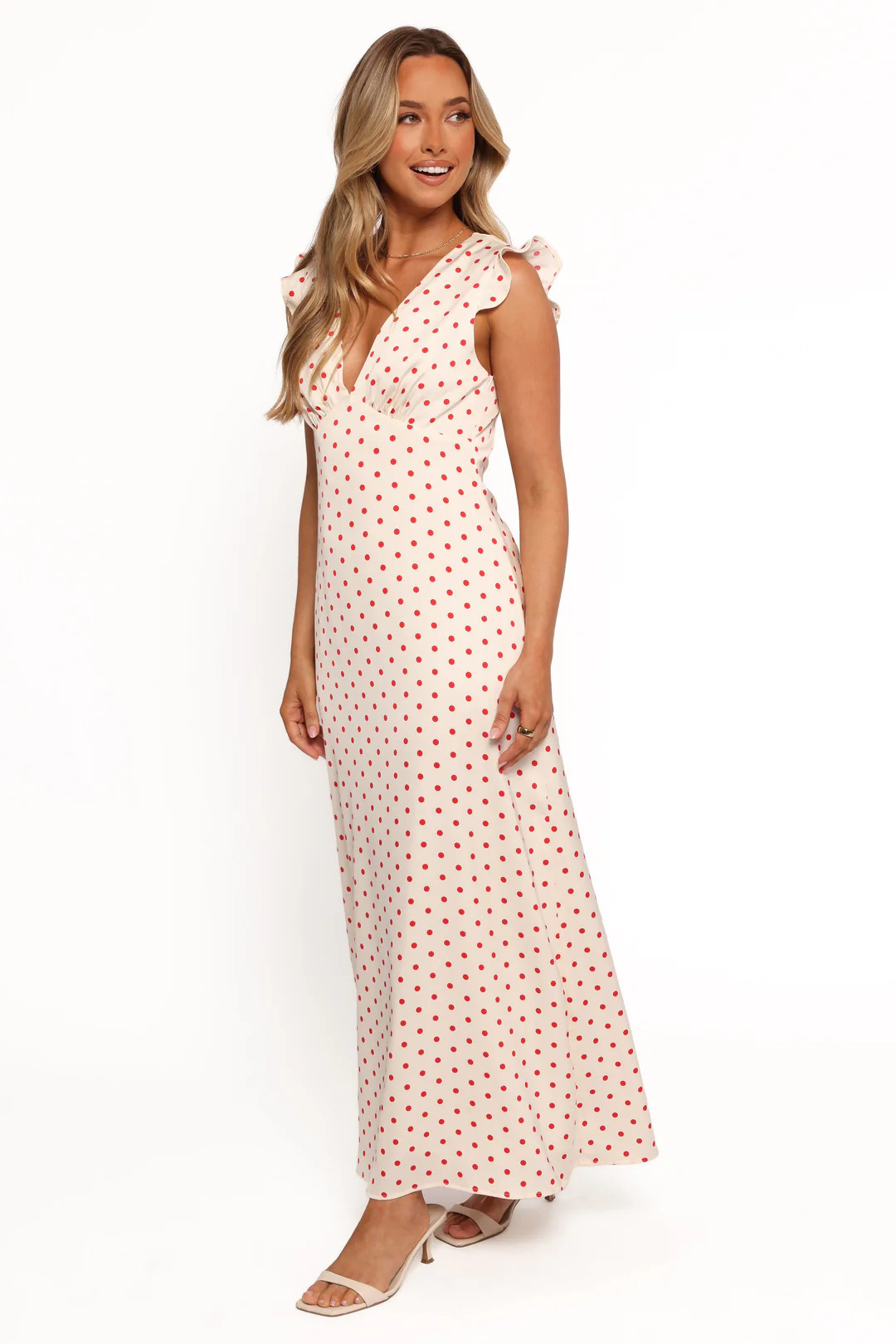 Bette Midi Dress - Red Polka Dot | Petal & Pup (US)