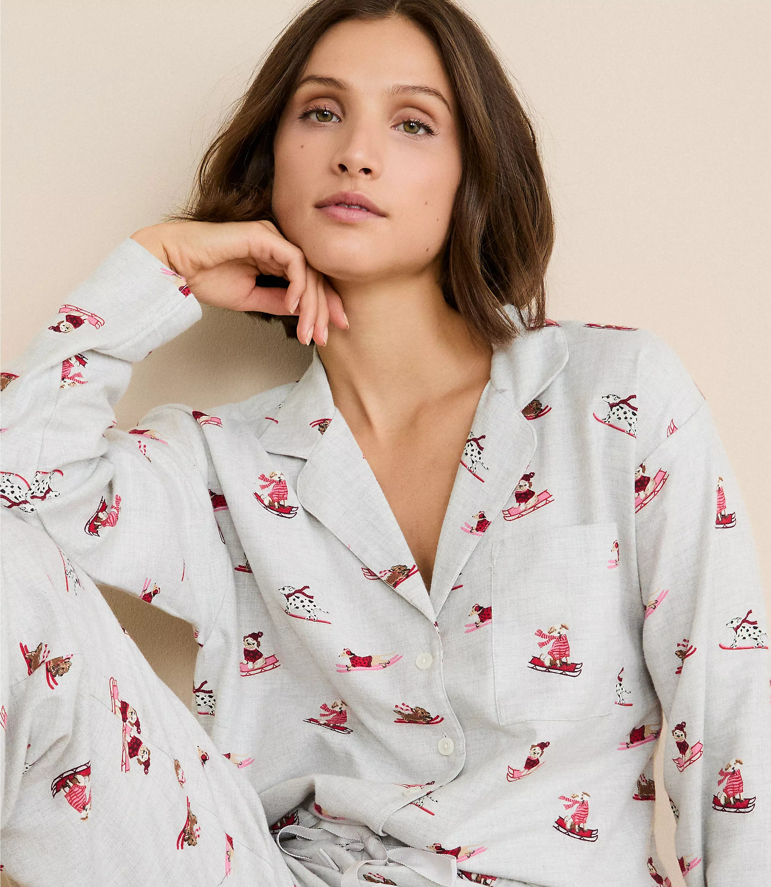 Ski Puppy Pajama Set | LOFT