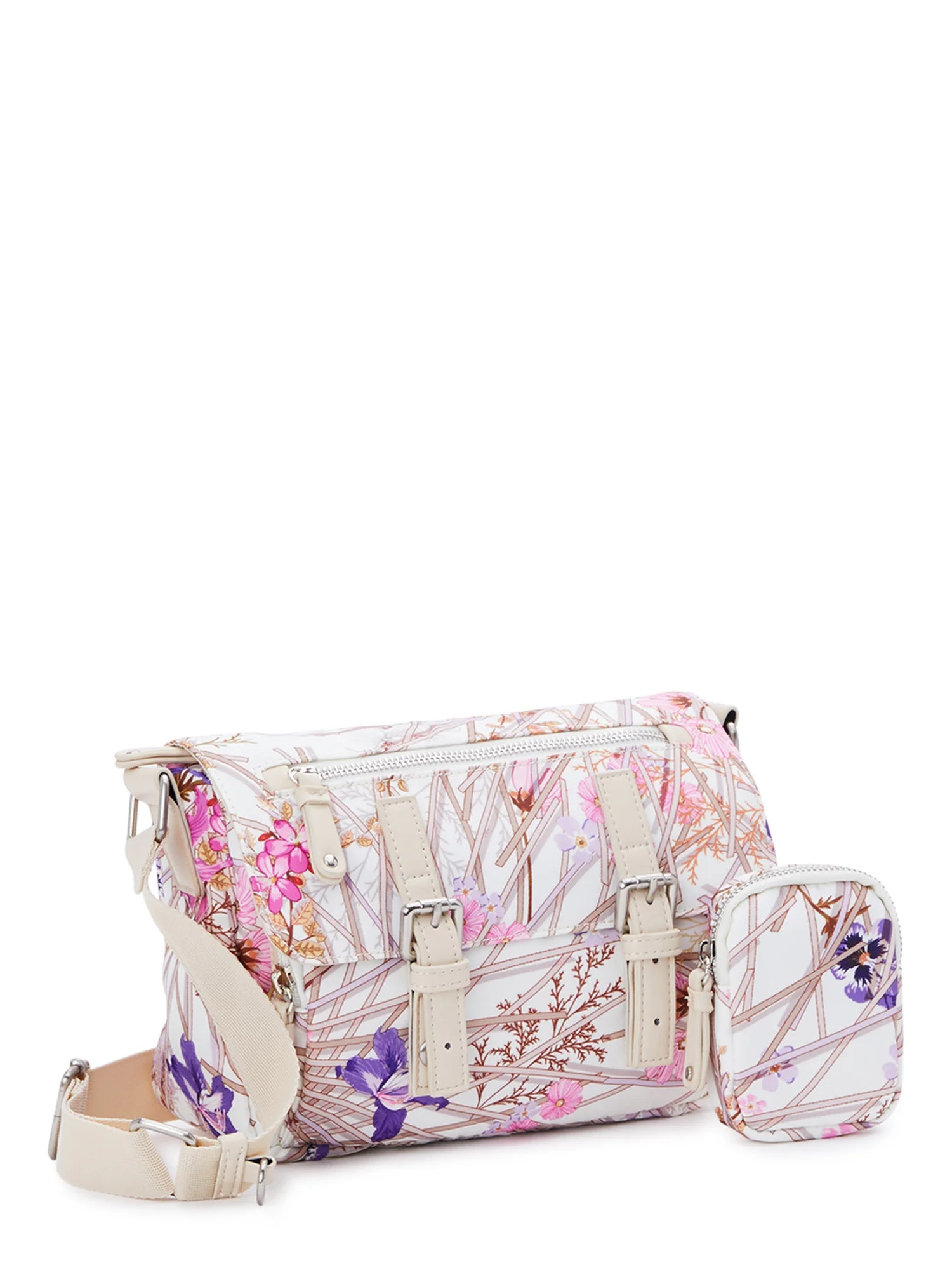 Time and Tru Women's Natalie Crossbody Handbag, Multicolor | Walmart (US)