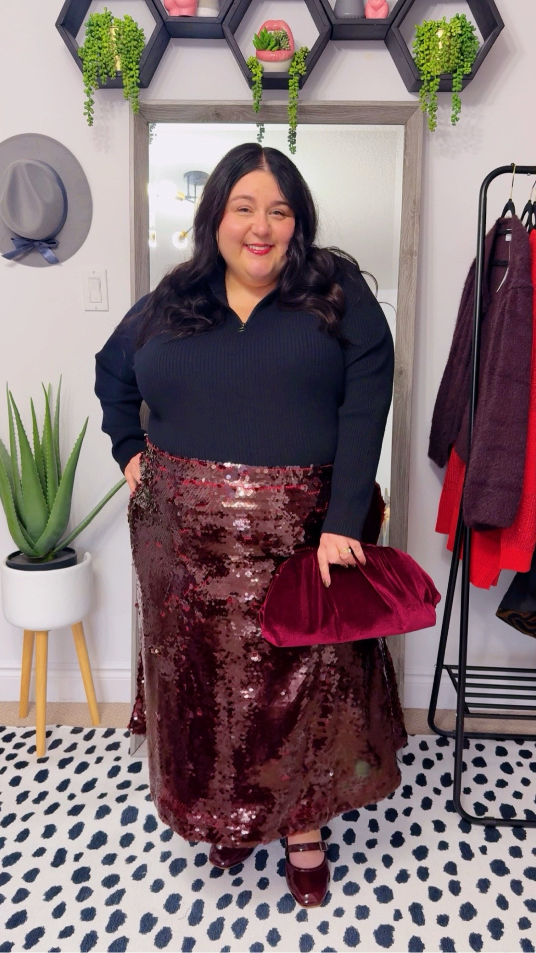 The cutest holiday party look with a sequin skirt and black zip up sweat from Ulla Popken. 

#LTKwinter #LTKplussize #LTKholiday