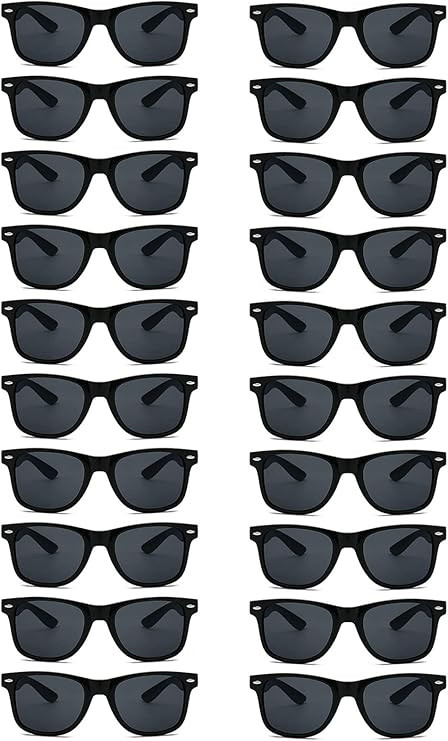 20 Pairs Wholesale Sunglasses for Men Women in Bulk Retro 70s 90s Adult Cheap Glasses for Party S... | Amazon (US)