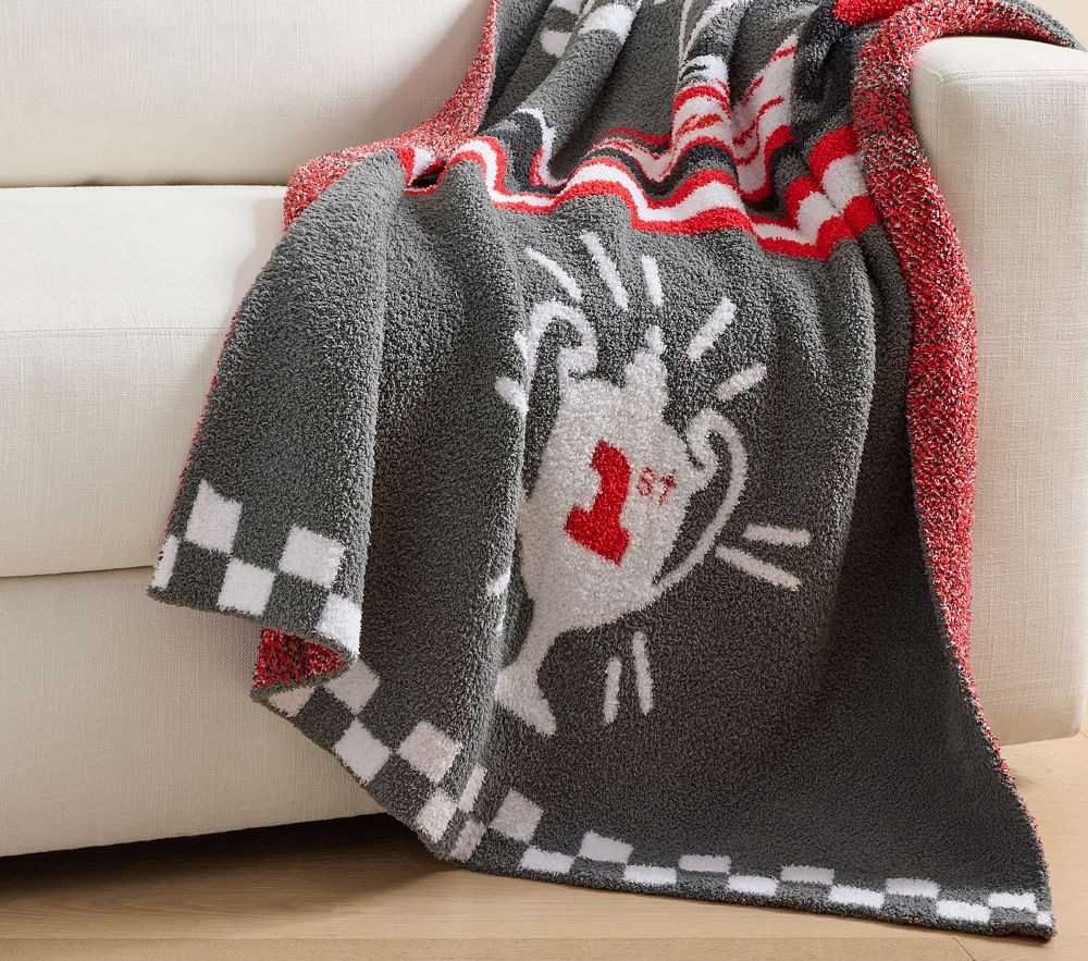 Formula 1® Fuzzy Kid Throw Blanket | Pottery Barn Kids