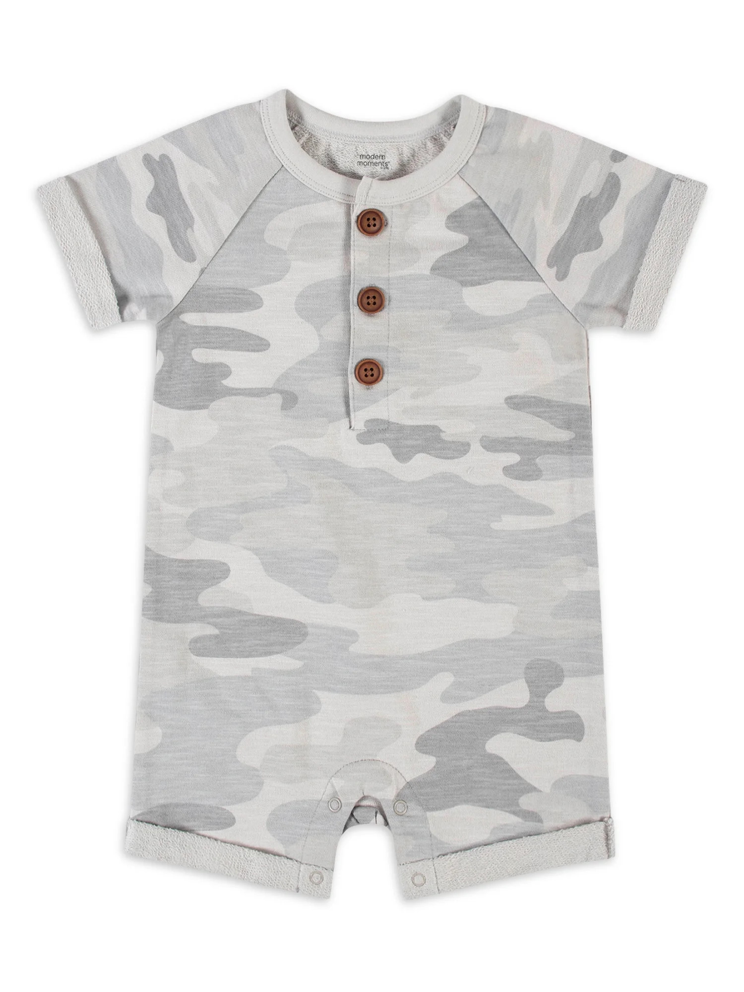 Modern Moments by Gerber Baby Boys Short Sleeve Romper, (0-3 Months - 24 Months) | Walmart (US)
