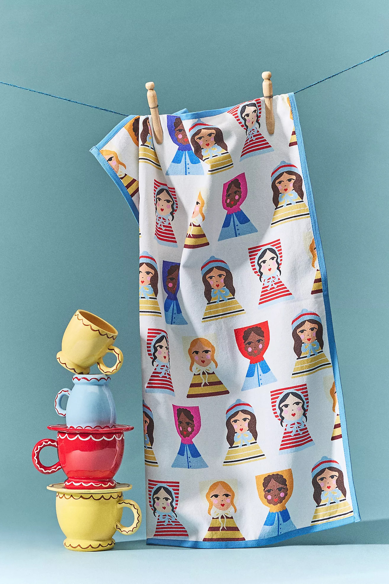Damson Madder Doll Dish Towel | Anthropologie (US)