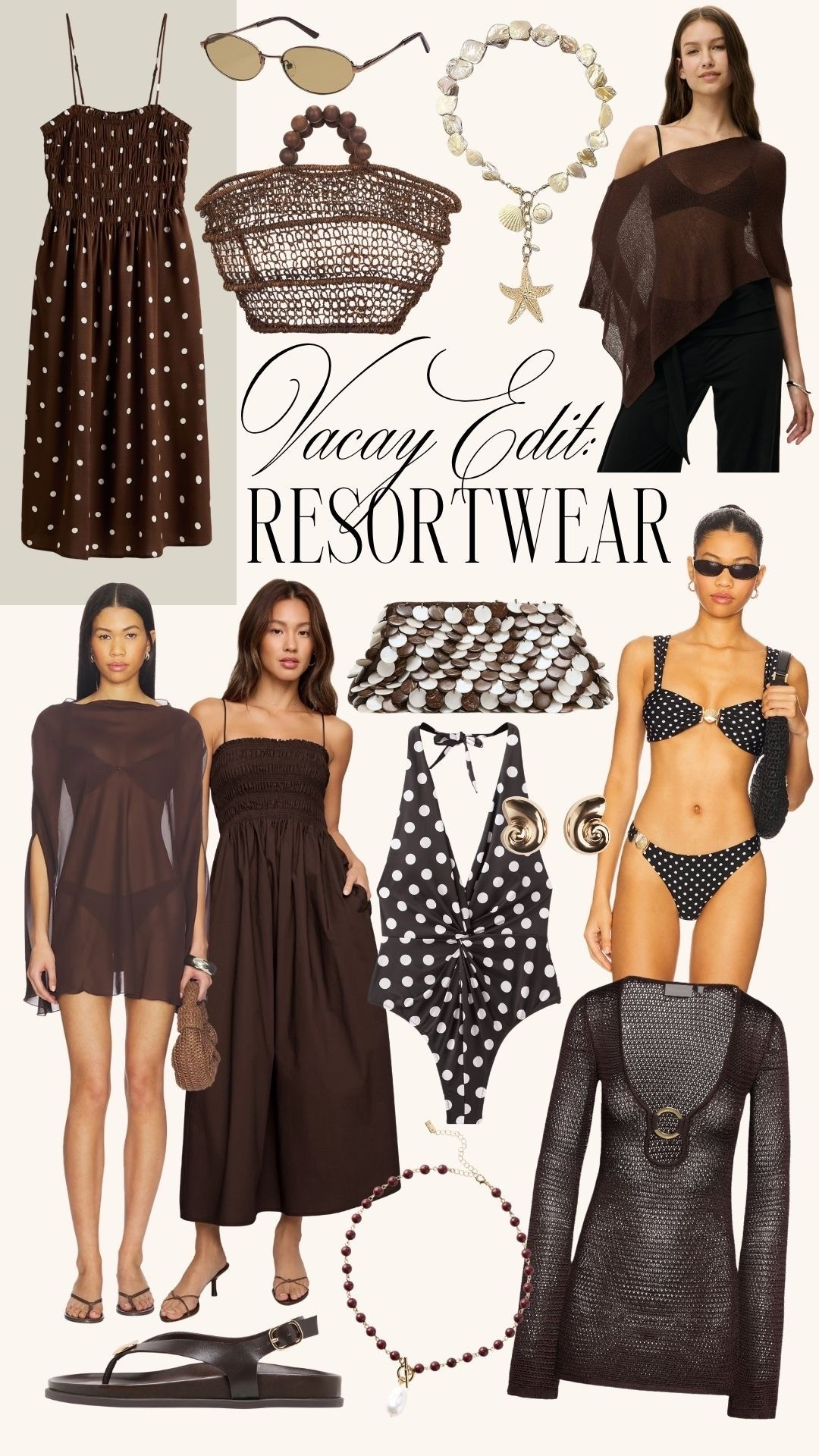 Resortwear outfits 〰️ vacation style, vacation outfit, vacation outfits, resort outfits, trending swimwear, trending swimsuits, staple swimsuits, one piece swimsuit, polka dot bikini, revolve, vacation accessories, swimwear coverup dress, swim cover up dress, summer bags, beachwear

#LTKSeasonal #LTKTravel #LTKSwim