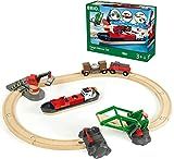 BRIO World - 33061 Cargo Harbor Set | 16 Piece Toy Train with Accessories and Wooden Tracks for K... | Amazon (US)