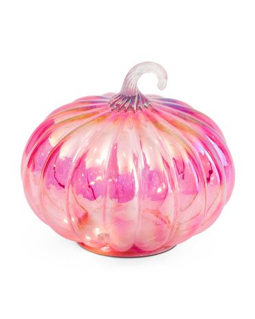 Led Glass Pumpkin | TJ Maxx