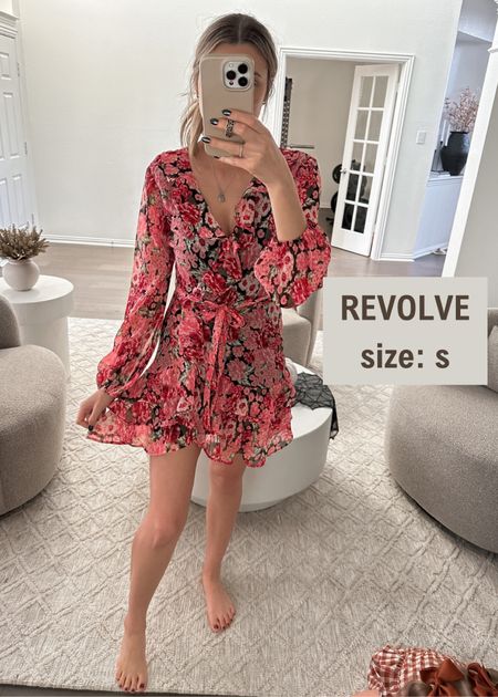 Revolve dress: size S true to size 

(Dress, romper, pink outfit, brunch outfit, fall outfit, bachelorette outfit, baby shower outfit, gender reveal outfit, gender reveal dress, pink dress, floral dress, revolve fit, revolve outfit, pink, workwear, baby bump, wedding guest dress, cocktail dress, date night outfit, fall transitional)

Worked with my first trimester bump here! The fabric is not stretchy so I wouldn’t recommend for further along unless you size up 

#LTKstyletip #LTKwedding #LTKbump