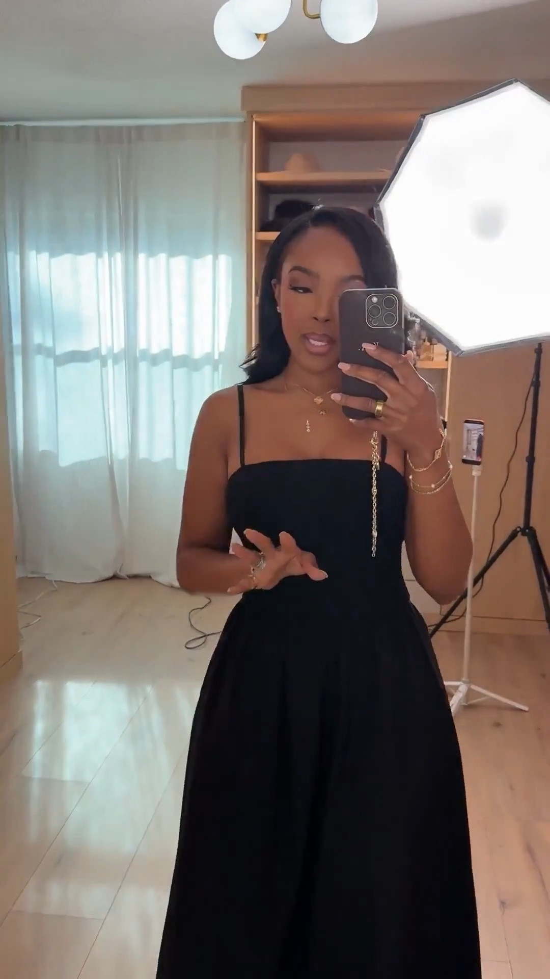 Scroll to shop 🖤  

A timeless black maxi dress that’s effortlessly elegant and flattering. Simple straps, flowy silhouette, and the kind of piece you can dress up with heels or keep minimal for an elevated everyday look.  



#LTKvlog #LTKgrwm #LTKootd