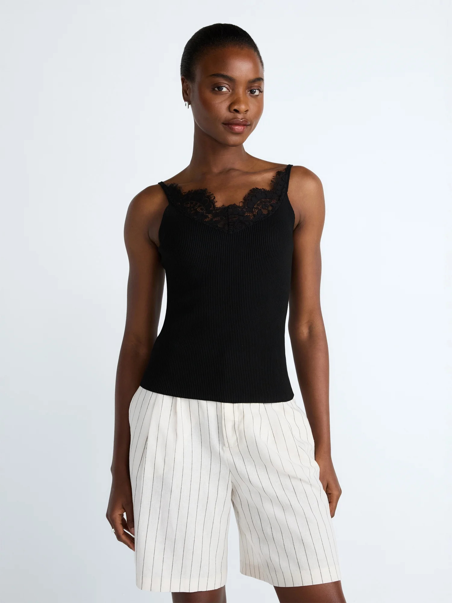 Scoop Women’s Sweater Lace Cami, Sizes XS-XXL | Walmart (US)